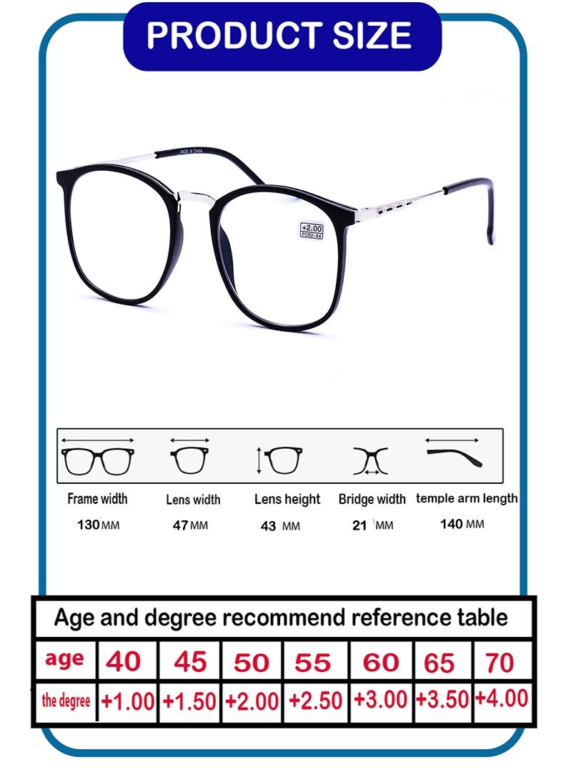 بلاير نظارات قراءة طبية مانعة للضوء الأزرق للحماية من شاشات الجوال والحاسوب، للرجال والنساء - مصنوعة يدويًا - مع علبة أصلية وقطعة تنظيف - Image 3