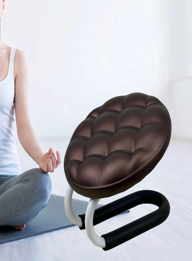 Aosekaa Kneeling Meditation Stool, Prayer Bench Gift Portable Kneeling Bench, Lightweight Meditation Bench Seat for Studio, Praying, Brown - Image 5