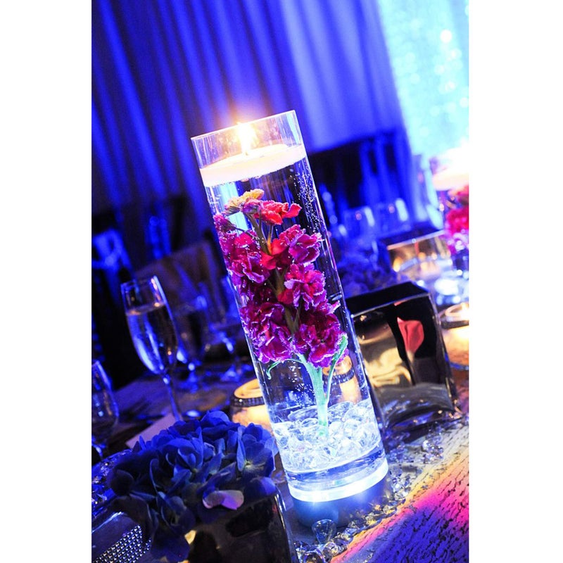 WGVI مزهرية زجاجية شفافة سميكة ذات وزن ثقيل من WGVI، 3" عرض x 12" ارتفاع، مزهرية ضيقة لتنسيق الزهور، حاوية تخزين، حوامل شموع، لمسات زخرفية، قطعة واحدة - Image 5