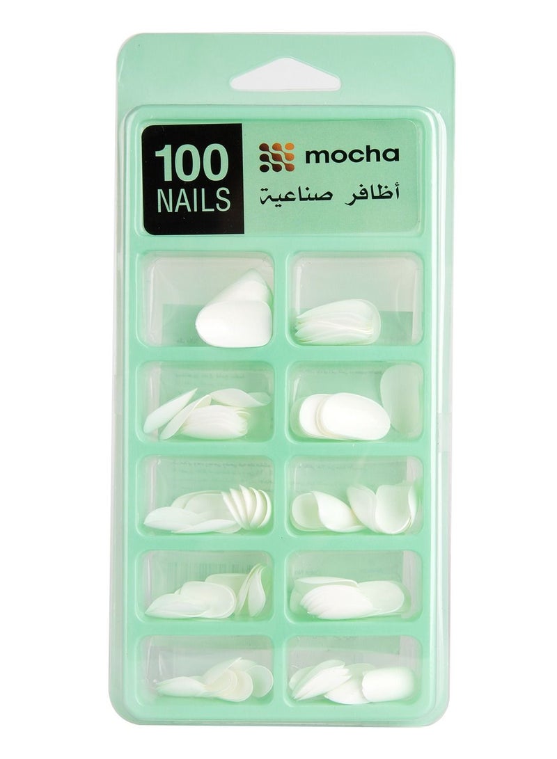 MOCHA Attractive false nails of 100 pieces E15  - Image 1