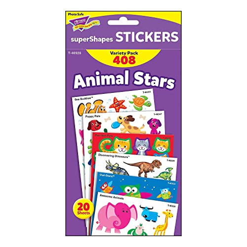 Trend Enterprises Trend Animal Fun Stickers Variety Pack, Multicolor (46928) - Image 3