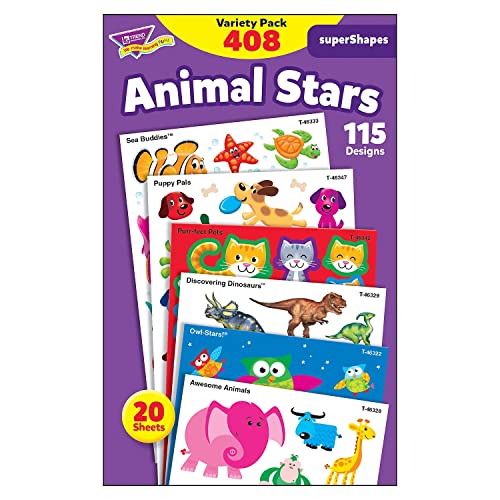 Trend Enterprises Trend Animal Fun Stickers Variety Pack, Multicolor (46928) - Image 5