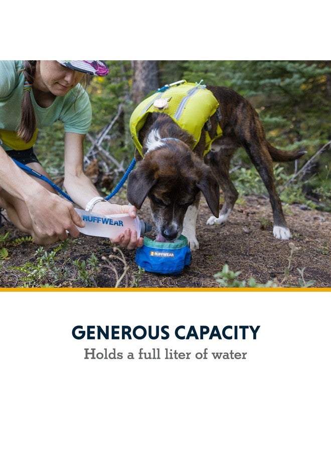 Ruffwear, Trail Runner Ultralight Packable Dog Bowl, Blue Pool - Image 5