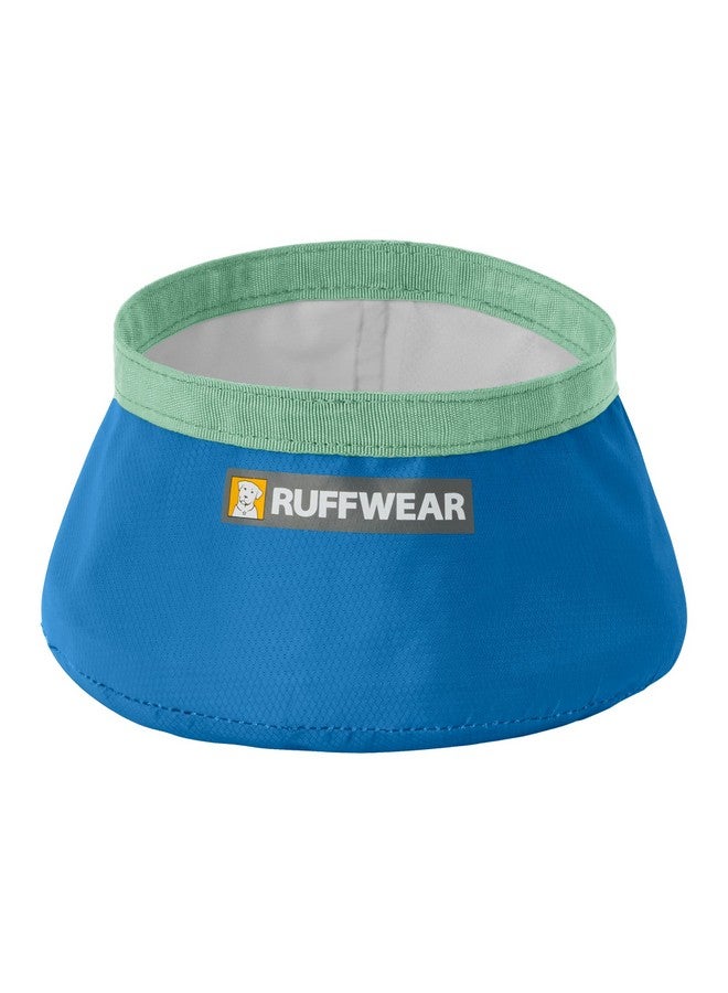Ruffwear, Trail Runner Ultralight Packable Dog Bowl, Blue Pool - Image 1