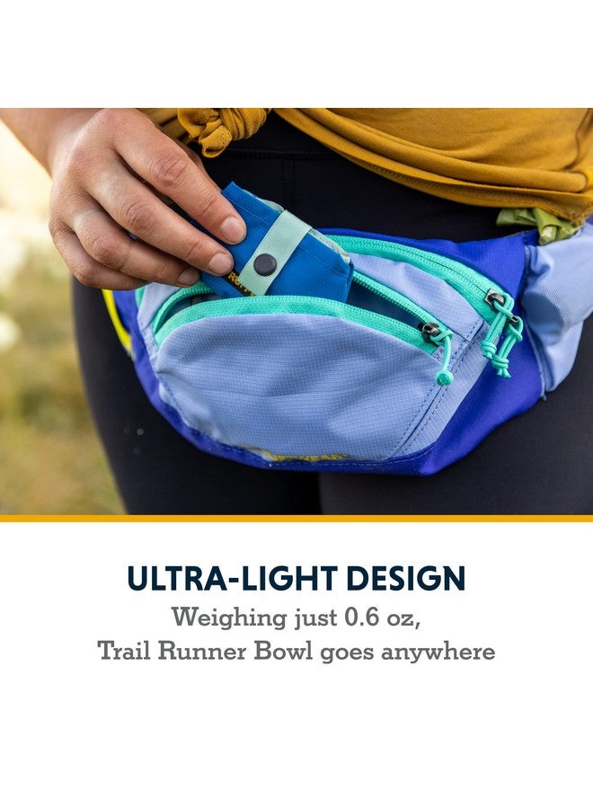 Ruffwear, Trail Runner Ultralight Packable Dog Bowl, Blue Pool - Image 3