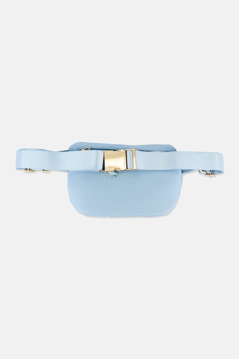 Badgley Mischka Women Brand Logo Belt Bag 12 H X 22 L X 8 W cm, Blue - Image 2
