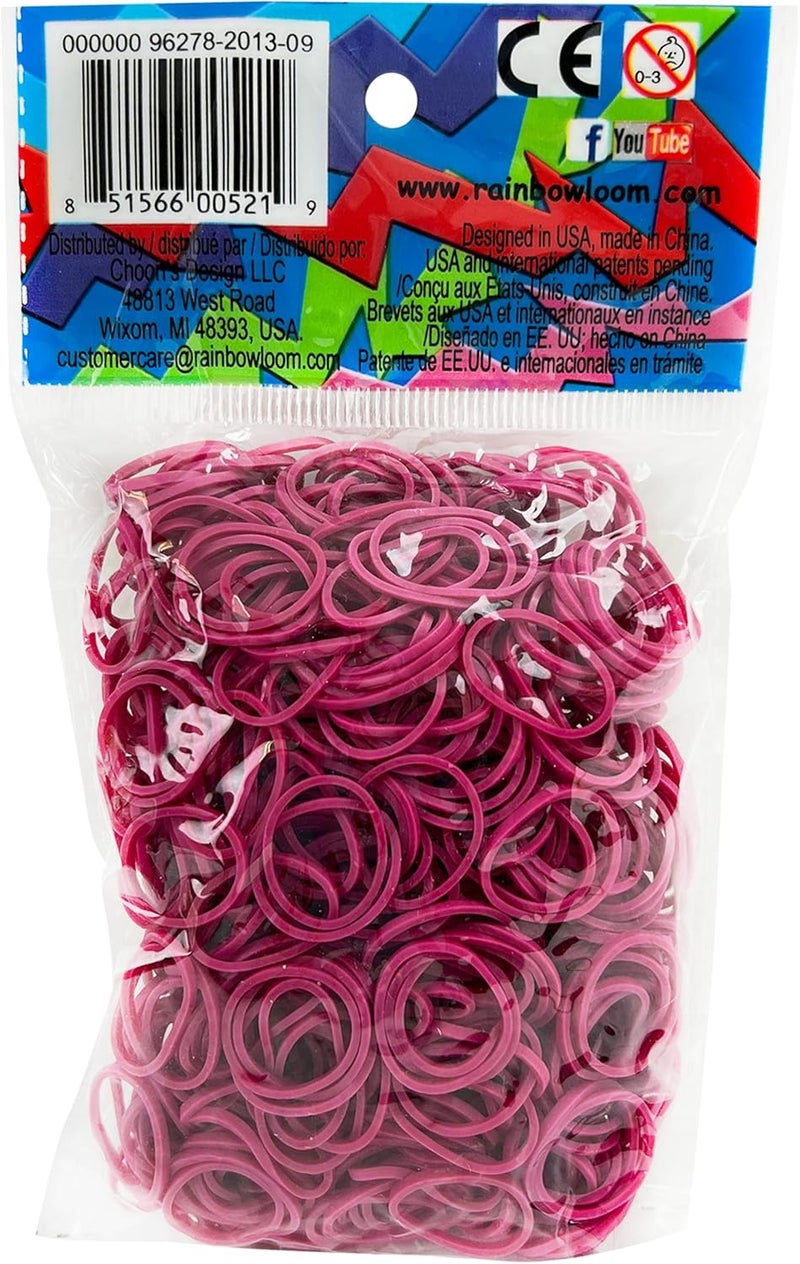 أشرطة مطاطية بلون برتقالي من Rainbow Loom مع 24 مشبك من نوع C (عدد 600)