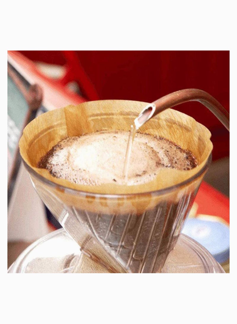 SYOSI Premium Cone Coffee Filters, 100 Count Unbleached Paper, Disposable Coffee perks, Coffee Dripper for Home Office Usage and 5PCS Measuring Spoon Spoons for Coffee Dripper - Image 5