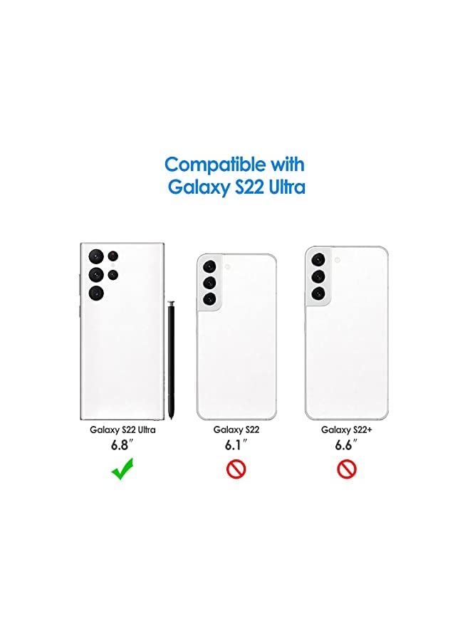 Jetech Slim Fit Case for Samsung Galaxy S22 Ultra 5G 6.8-Inch, Thin Phone Cover with Shock-Absorption and Carbon Fiber Design (Black) - Image 2