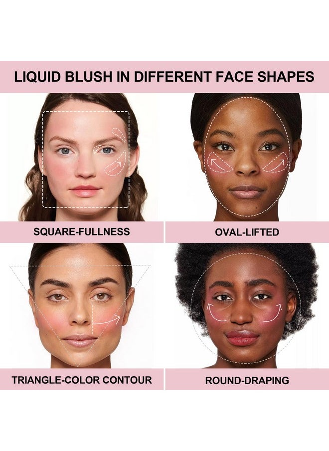 FV - FV Liquid Blush, Long Lasting & Blendable Liquid Blush for Cheeks, High Pigmented, Lightweight Cream Blush Makeup, Buildable Face Blushes for Healthy Natural Finish (Honey) - Image 1