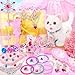 Tagitary Plush Toys Walking Cat Repeats What You SayStuffed Interactive Cat Talking Singing Toys with Princess Dress Up Accessories Jewelry ToysChristmas Birthday Gift Party Favors for Kids - Image 4