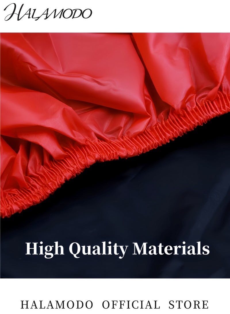 HALAMODO Motorbike Rain Cover Outdoor Waterproof Motorcycle Cover Foldable Motorcycle Cover Anti Wind & Snow & Rain & Dust Motorbike Cover - Image 5