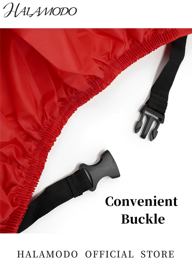 HALAMODO Motorbike Rain Cover Outdoor Waterproof Motorcycle Cover Foldable Motorcycle Cover Anti Wind & Snow & Rain & Dust Motorbike Cover - Image 4
