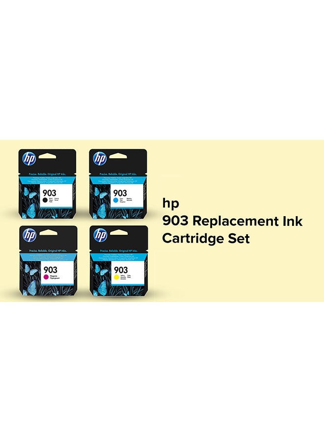 HP 4-Piece 903 Replacement Ink Cartridge Set Multicolour - Image 4