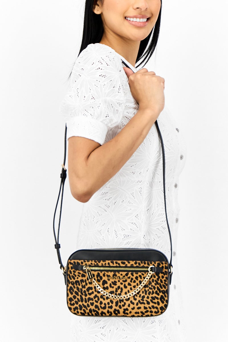 Michael Kors Women Animal Pattern Cross Body Bag, Multicolor - Image 2