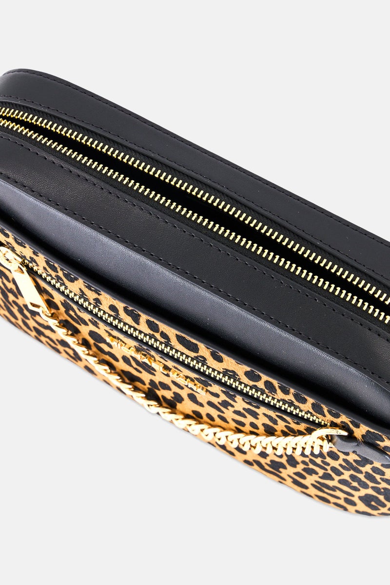 Michael Kors Women Animal Pattern Cross Body Bag, Multicolor - Image 4