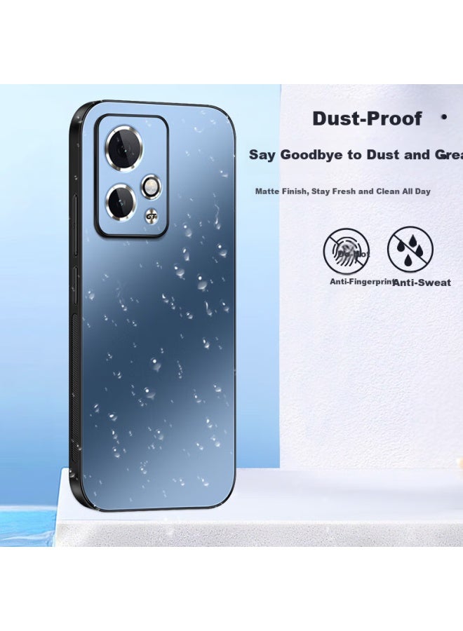 Shangsu Matte Phone Case For Honor 90Gt, Huawei 90Gt Protective Cover With Ag Matte Lens, Full Coverage, Simple Solid Color, Lightweight Luxury Style, Anti-Fingerprint, For Men And Women, Sapphire Blu