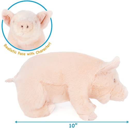 TigerHart Perla The Pig - 10 Inch Stuffed Animal Plush Piglet - Image 3