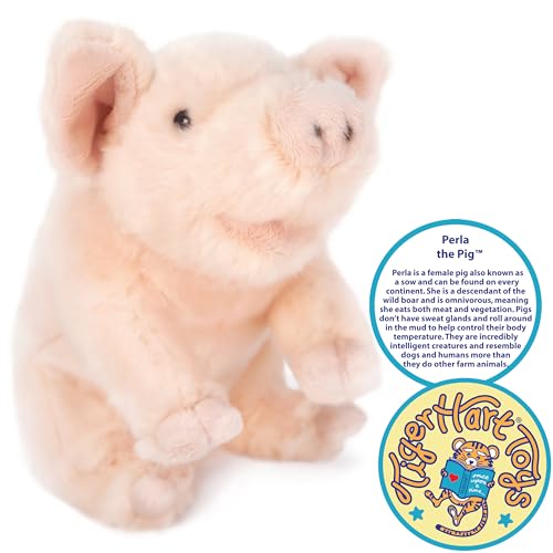 TigerHart Perla The Pig - 10 Inch Stuffed Animal Plush Piglet - Image 4