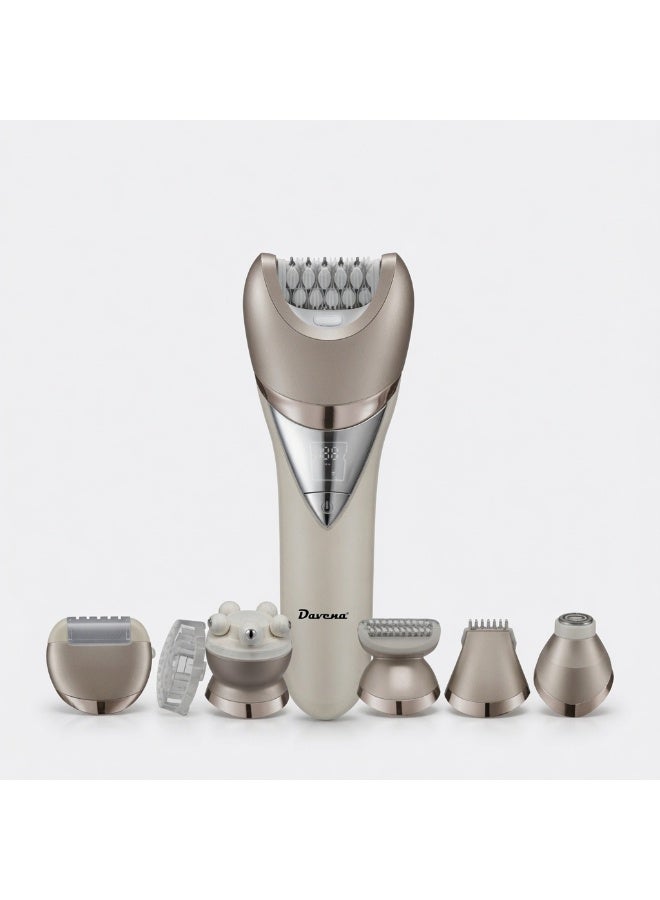 Davena 7 in 1 Women's Shaver With Grooming Kit DV199 - White - Image 2