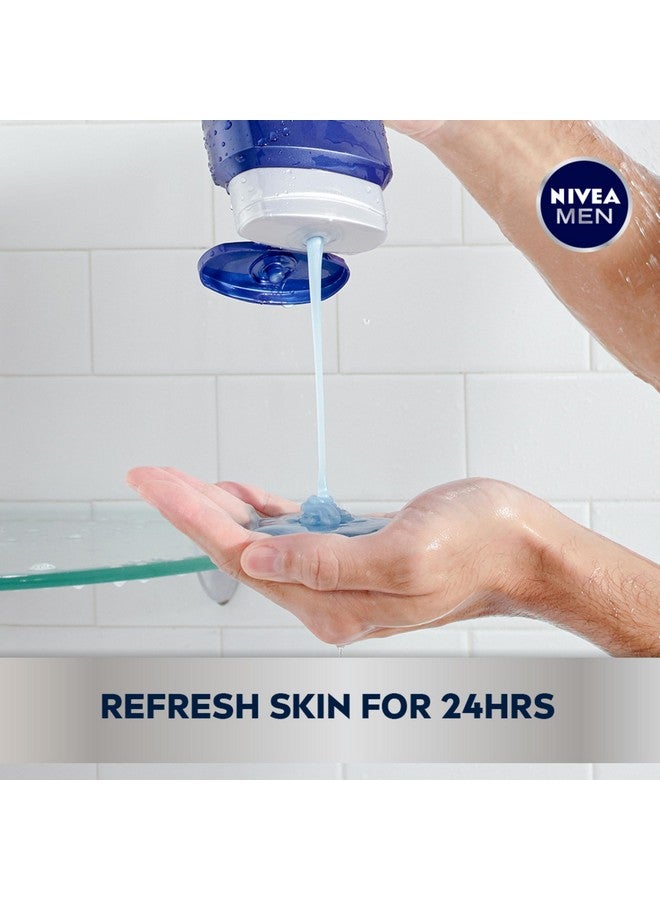 نيفيا مين غسول الجسم المنعش من نيفيا للرجال مع المنثول المثلج، غسول للجسم معطر للرجال، خالٍ من البارابين والفثالات والجسيمات البلاستيكية الدقيقة، عبوة من 3 زجاجات سعة 16.9 أونصة سائلة - Image 3