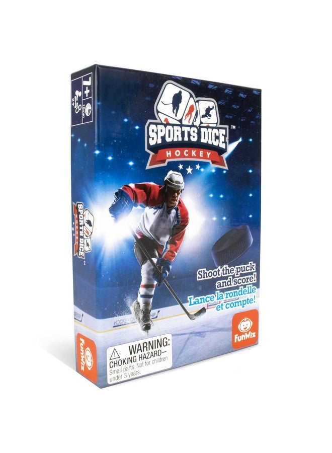 FoxMind Games: Sports Dice-Hockey-Board-Game, Shoot The Puck & Beat The Goaltender to Score, Easy to Learn & Fun to Play, 2 or 4 Players, Ages 7+ - Image 1