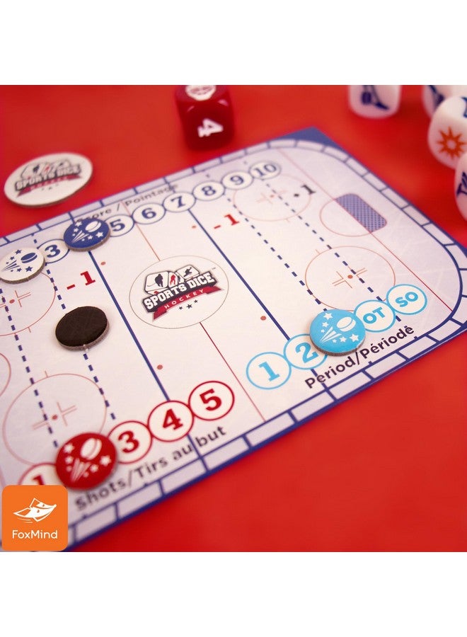 FoxMind Games: Sports Dice-Hockey-Board-Game, Shoot The Puck & Beat The Goaltender to Score, Easy to Learn & Fun to Play, 2 or 4 Players, Ages 7+ - Image 5
