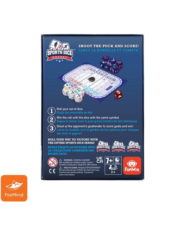 FoxMind Games: Sports Dice-Hockey-Board-Game, Shoot The Puck & Beat The Goaltender to Score, Easy to Learn & Fun to Play, 2 or 4 Players, Ages 7+ - Image 3