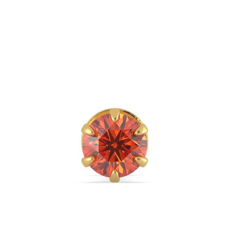 Malabar Gold & Diamonds Yellow Gold Nose Pin for Women 22 k | 22k BIS Hallmark (916) Nose Stud for Women and Girls with Piercing - Image 2