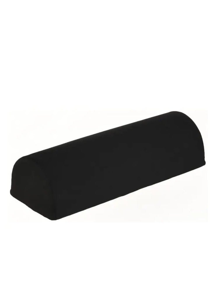 HT Circular support pillow with a half-moon design, a multi-purpose support for the head, neck, knee, leg and back to effectively improve body posture, black - Image 1