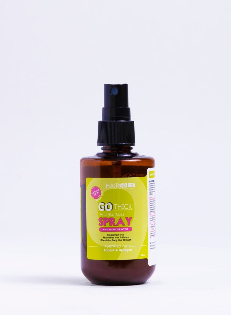 Hair Daily بخاخ جو ثيك لعلاج تساقط الشعر الفعال للنساء 120 مل & بخاخ جو لونغ للعلاج الطبي لنمو الشعر 120 مل & سيروم جو لونغ للأظافر - نمو الأظافر السريع والقوة 5 مل حزمة - Image 2