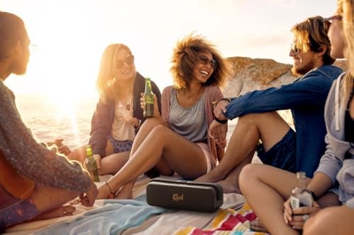 Klipsch The Detroit Portable Bluetooth Speaker with Dual 1" tweeters and 3" woofers, IP67 dust and Waterproof Rating, 20 Hours of Playtime for a Premium Live Concert Experience - Image 2
