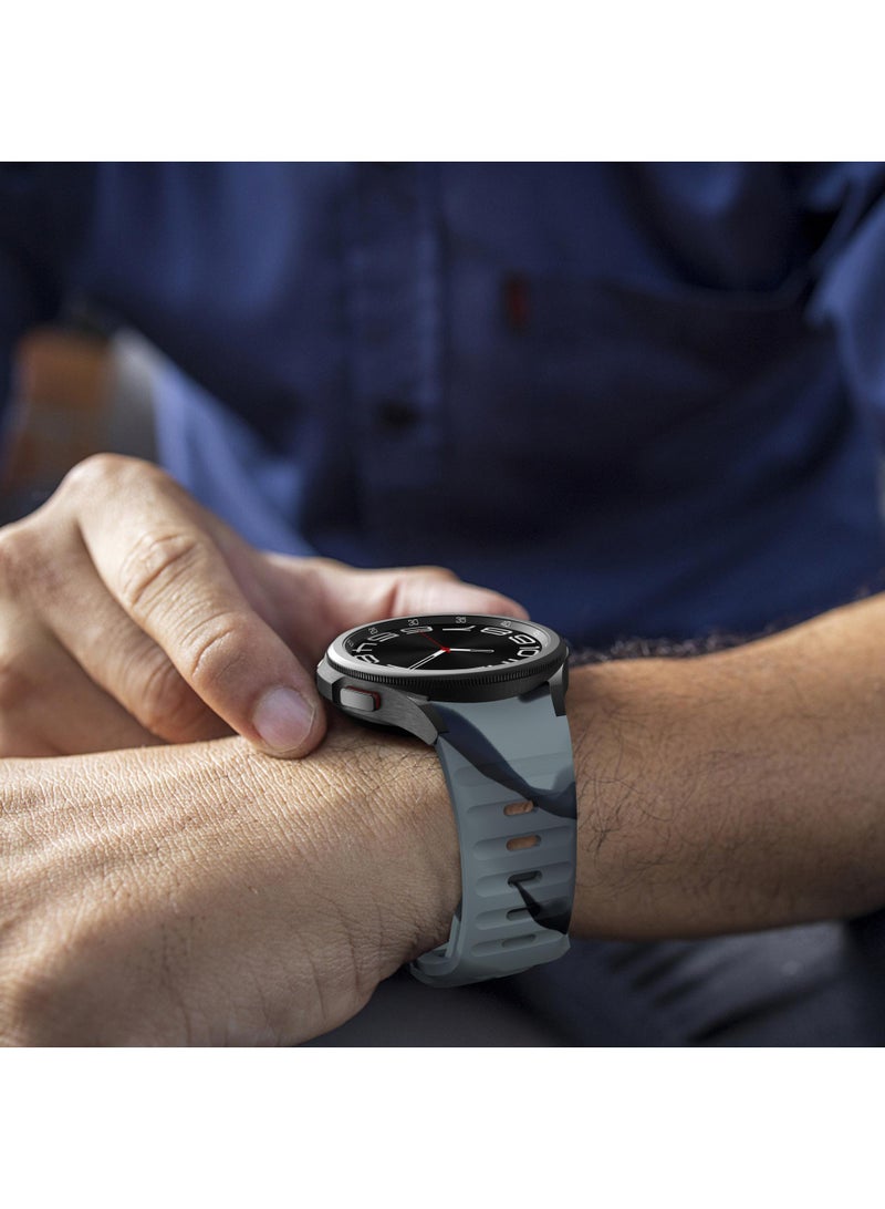 Y&D For Samsung Galaxy Watch6 5 4 Wavy Buckle Silicone Strap - Image 5