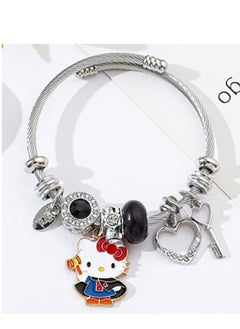 Sanrio Sanrio series Hello Kitty adjustable creative bead combination bracelet bracelet, classic cartoon design jewelry, suitable for girls of all ages  - Image 1