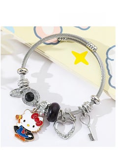 Sanrio Sanrio series Hello Kitty adjustable creative bead combination bracelet bracelet, classic cartoon design jewelry, suitable for girls of all ages  - Image 2