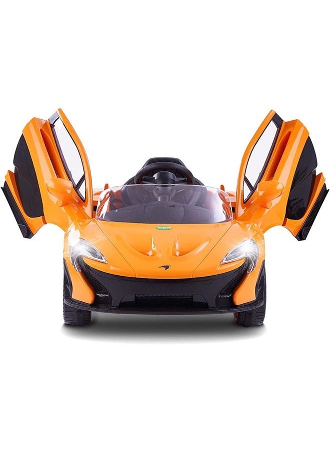 BAYBEE Licensed McLaren Rechargeable Battery Operated Car For Kids Ride On Baby Car With Remote Music Led Light Kids Car Electric Car Battery Operated Ride On Car For Kids 2 To 6 Years Boys Girls Orange  - Image 1