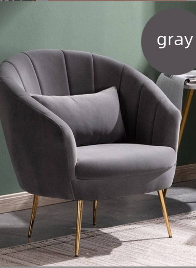 Generic Living Room Chairs Accent Club Chair, Modern Accent Chair Upholstered Reading Chair Single Sofa Leisure Club Chair Armchair Side Chair w/Metal Legs  - Image 1