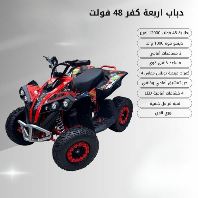 دباب أربع كفرات كهربائي 48 فولت - Image 2