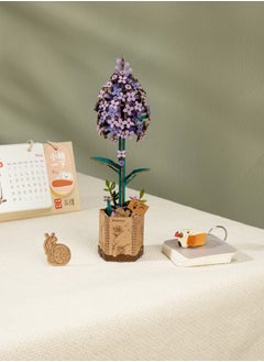 Robotime Rowood DIY Wooden Flower Lilac TW021 Premium 3D Puzzle Building Kits for Adults & Teens - Decorative Home Décor, Ramadan & Holiday Gift (Eid and Birthday) for Puzzle Enthusiasts, Stress Relief STEM Project  - Image 1