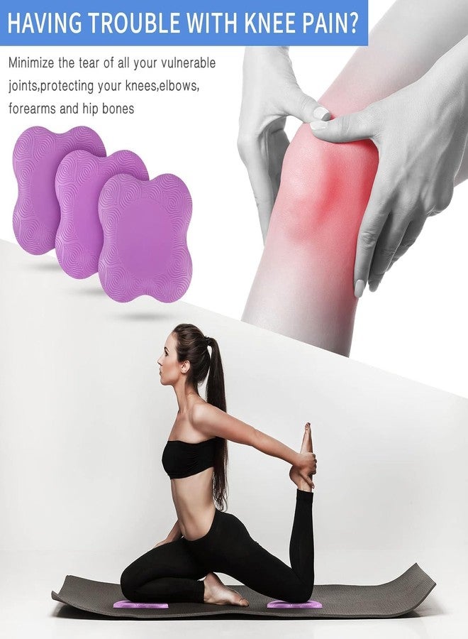 BSITFOW Yoga Knee Pad for Exercise Elbow Cushion Pad Premium EVA Material for Yoga, Meditation, Pilates, Exercise & Workout Knee Cushion For yoga pad (20x20cm) (Pack of 2) (Purle) - Image 4