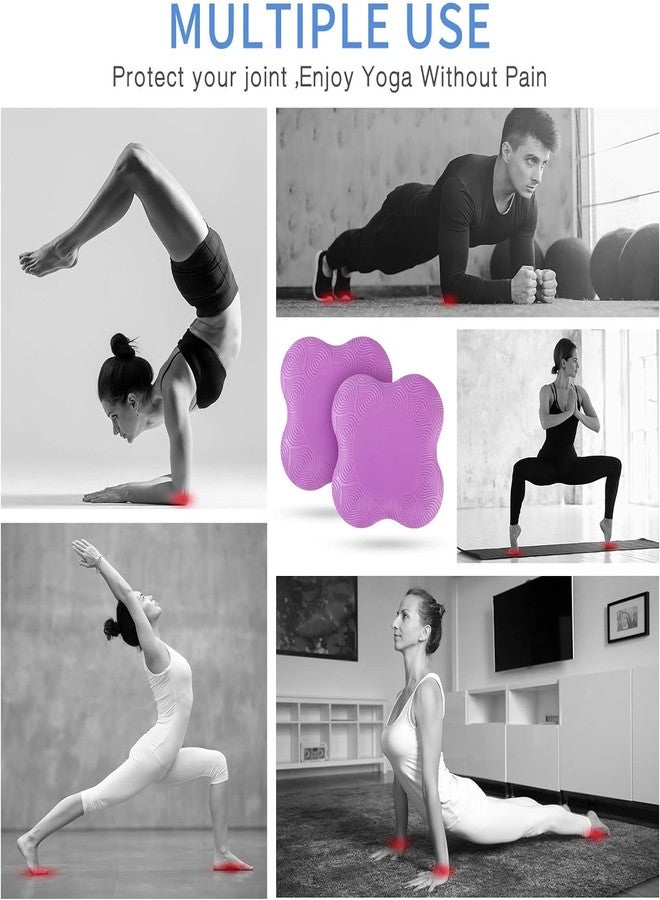 BSITFOW Yoga Knee Pad for Exercise Elbow Cushion Pad Premium EVA Material for Yoga, Meditation, Pilates, Exercise & Workout Knee Cushion For yoga pad (20x20cm) (Pack of 2) (Purle) - Image 3