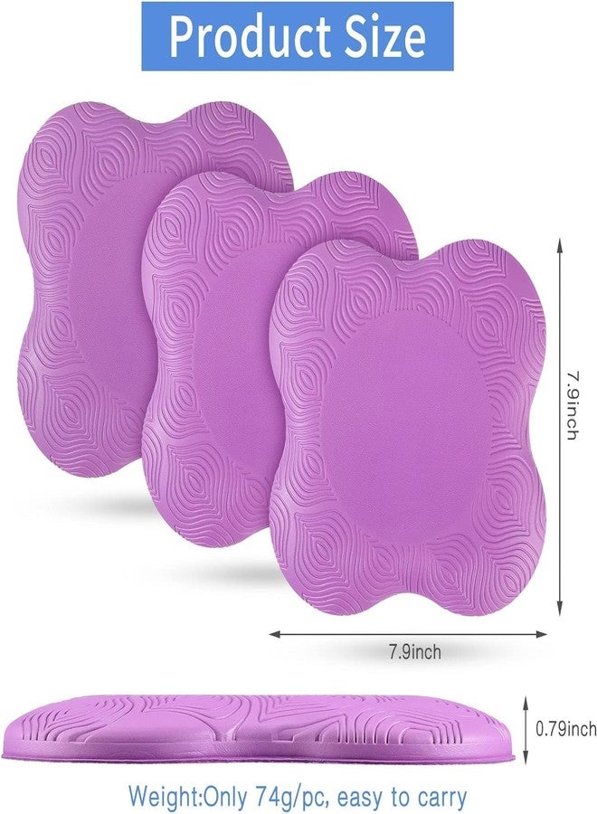 BSITFOW Yoga Knee Pad for Exercise Elbow Cushion Pad Premium EVA Material for Yoga, Meditation, Pilates, Exercise & Workout Knee Cushion For yoga pad (20x20cm) (Pack of 2) (Purle) - Image 2