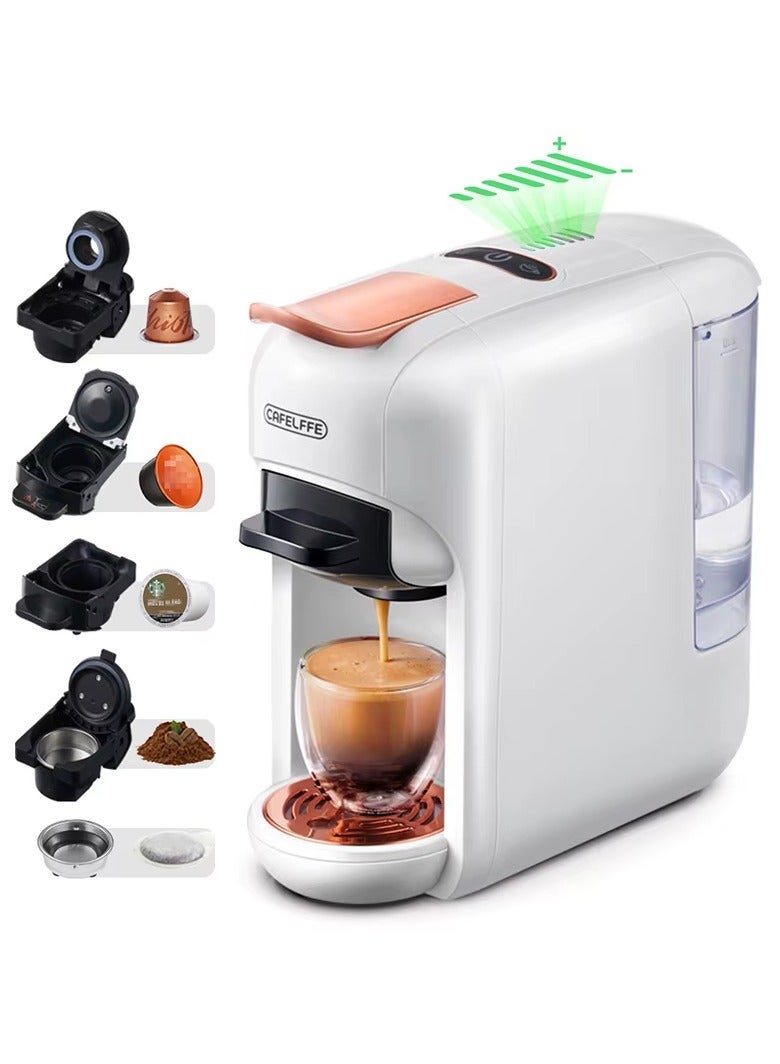 Cafelffe 5-In-1 Capsule Coffee Machine,  Hot Cold Automatic Espresso Machine Machine 19Bar Coffee Maker - Image 1