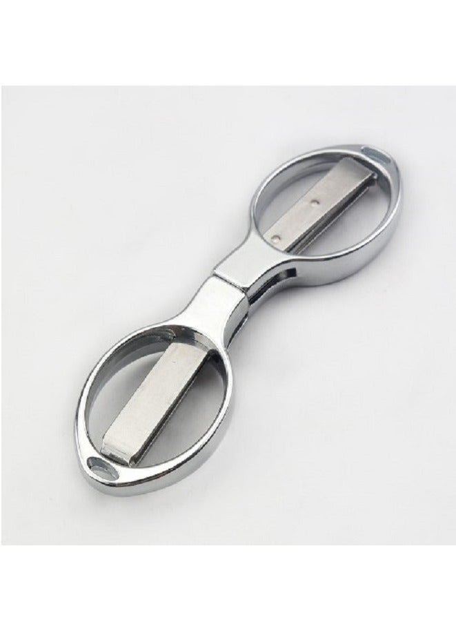 Generic Two Piece Portable Scissors Silver - Image 2