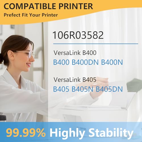 MANNERES VersaLink B400 B405 High Capacity Toner Cartridge 1Pack Black 106R03582 Toner Cartridge Replacement for Xerox VersaLink B400 B400DN B400N B405 B405N B405DN Printer - Image 3