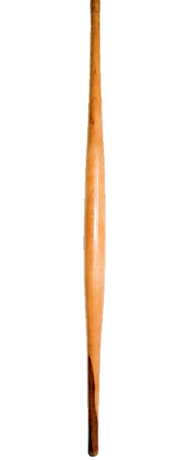 ARMAN SPOONS WOODEN THIN ROLLING PIN TEAK WOOD GUJRATI BELAN GUJRATI SLIM ROLLER CHAPATI MAKER 17 ROYAL SPOONS - Image 3