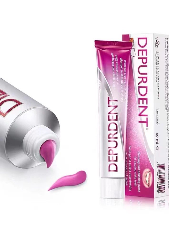 DEPURDENT Clean and Polish 50 ml Toothpaste - Erase Plaque, Tea Stains. Solve Teeth Discoloration, Achieve Stunning Tooth Whitening  - Image 3