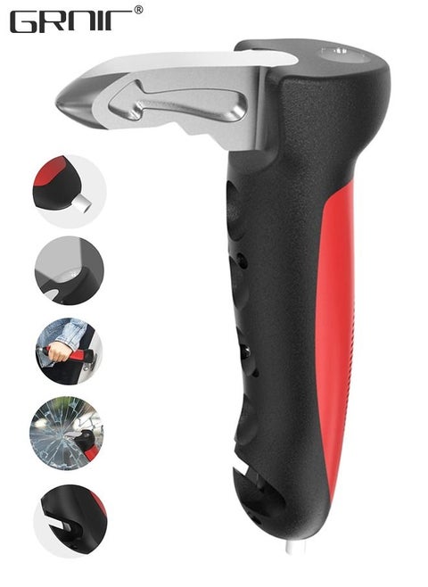 5 in 1 Vehicle Support Handles,Car Handle Assist Car Standing Aids for Elderly,Door Assist Handles Multifunction Car Handle with LED Flashlight Seatbelt Cutter and Window Breaker