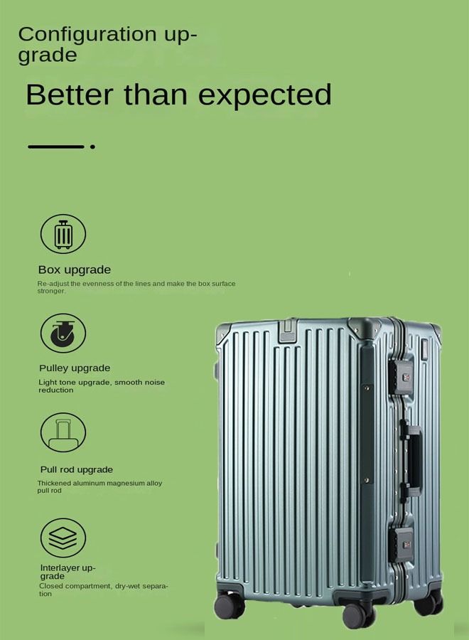 NKX Premium Expandable Aluminum Frame ABS and PC Suitcase with USB Charging Port and C Type 32 Inch - Image 3