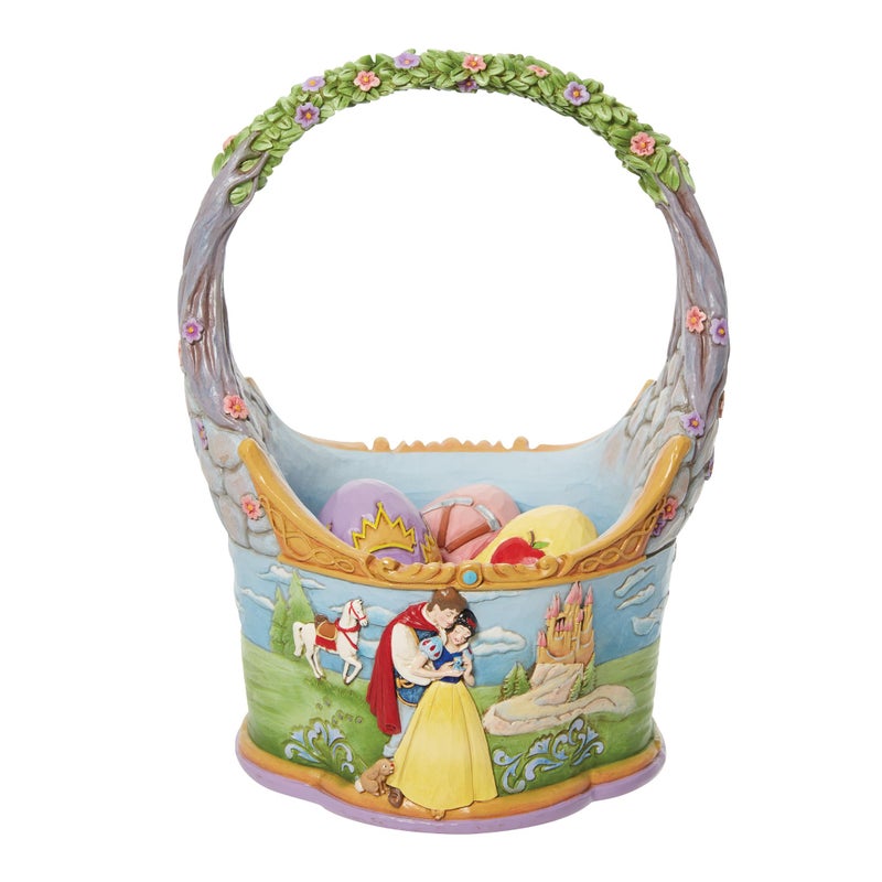 Enesco Disney Traditions by Jim Shore Snow White and The Seven Dwarfs Easter Basket with Eggs Figurine 86 Inch Multicolor
